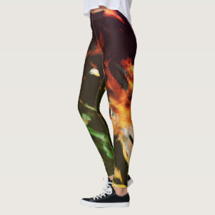 Leggings Tie Dye Inversé - Cadeau Mignon pour Femm