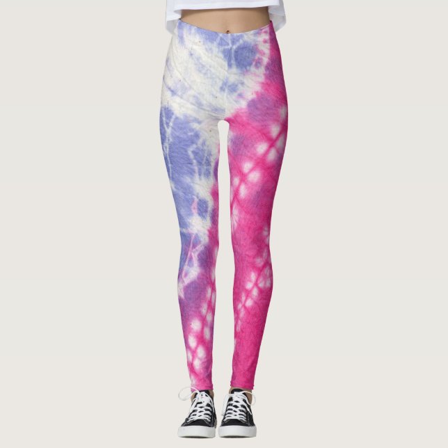 Leggings Tie-Dye Rose (Devant)