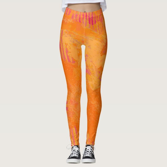 Leggings Tiger Orange (Devant)