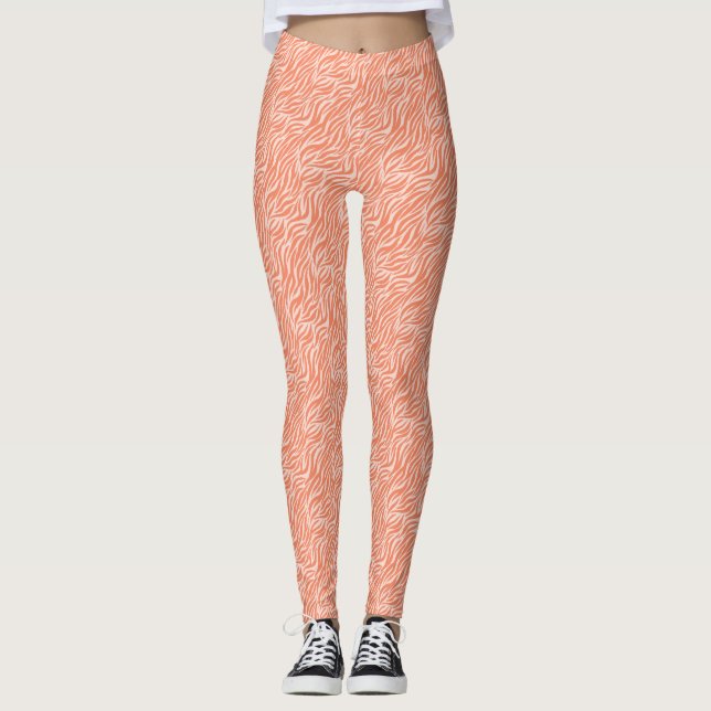Leggings Tiger Poster de animal orange (Devant)