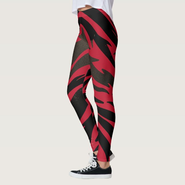 Leggings Tiger Zodiac - Pantalons de Yoga rayé fem (Gauche)