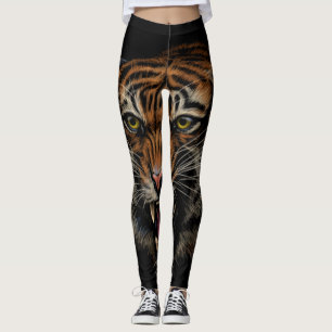 Leggings Tiger's Roar : Vivid Jungle Portrait