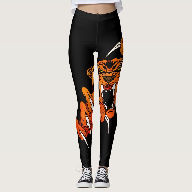 Leggings Tigers Sports Football Basket Baseball Leging (Devant)
