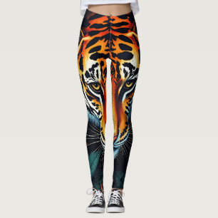 Leggings « Tigre à Moi » – Portrait de Tigre Coloré