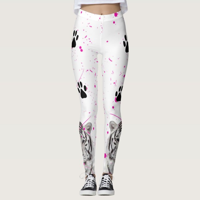 Leggings Tigre blanc 2 (Devant)