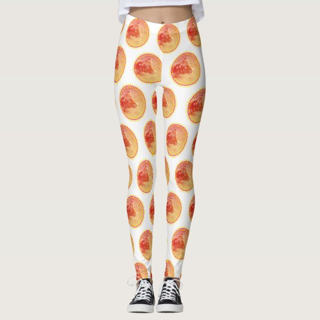 Leggings Tigre coloré (Devant)