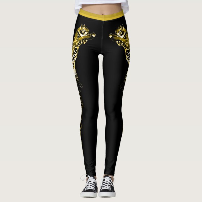 Leggings Tigre d'or d'Ekstream (Devant)