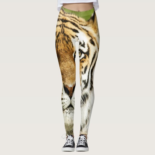 Leggings Tigre Sibérien Rare : En danger de repos (Devant)