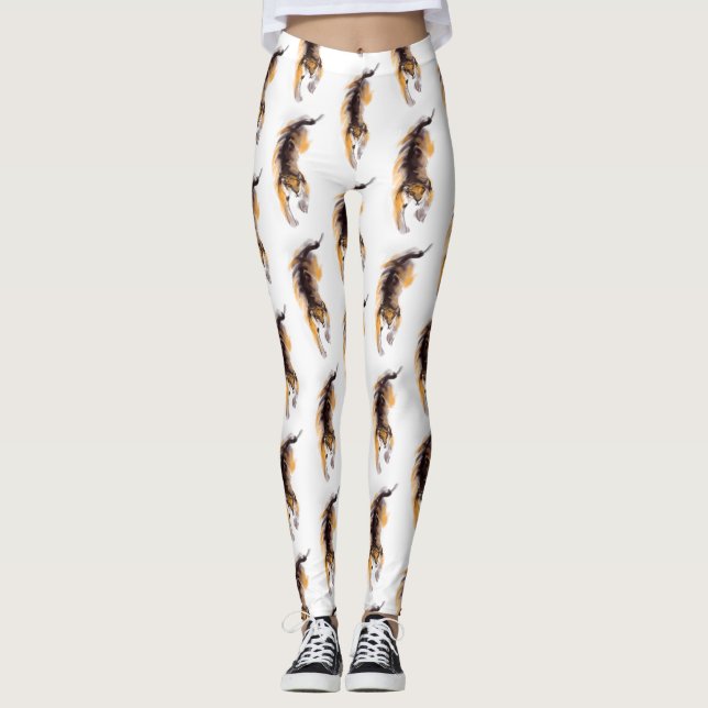 Leggings Tigre Tigre chinois Jour de l'an L3 (Devant)