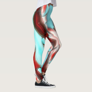 Leggings Timbre de lignes cristallines sur la texture de mo