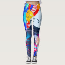 Leggings Time Design Carré New York