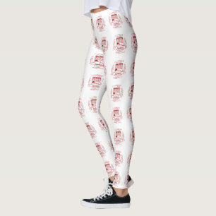 Leggings Tin de sardines pop art