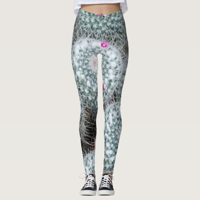 Leggings Tiny rose Fleurs Plantes Cactus (Devant)