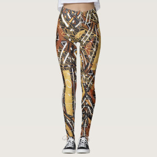 Leggings Tissu africain coloré de boue