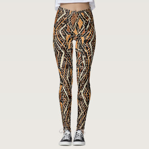 Leggings Tissu africain vibrant de boue