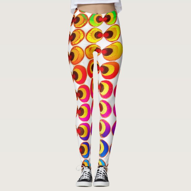 Leggings Tissu psychédélique (Devant)