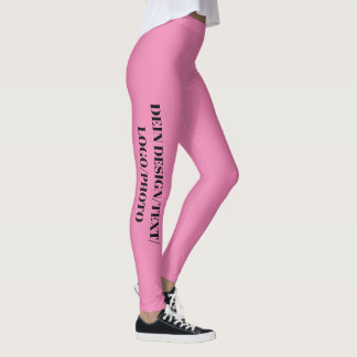 Leggings TON DESIGN/TEXTE/PHOTO/LOGO Femmes roses
