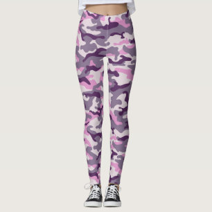 Leggings Tons de camouflage rose