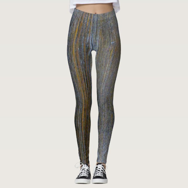Leggings Tons en bois rustiques de guêtres faites sur (Devant)
