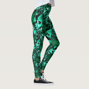 Leggings Tons vert vif, et similaires au relief