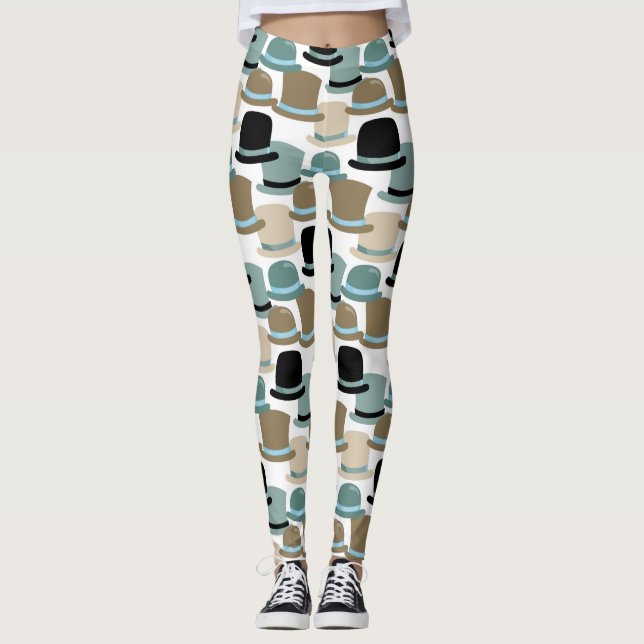 Leggings Top Hats Galore Motif (Devant)