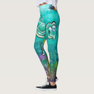 Leggings Tortue de mer
