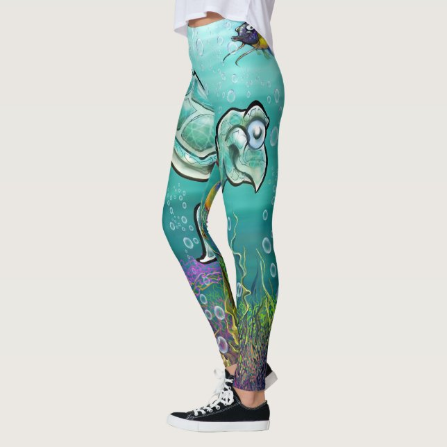 Leggings Tortue de mer (Gauche)