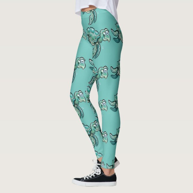 Leggings Tortue de mer (Gauche)