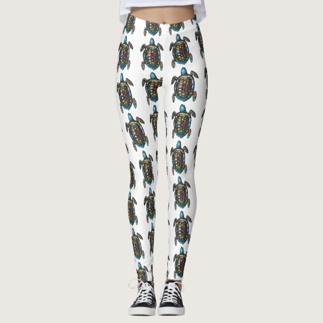 Leggings Tortues de mer Thunder_Cove (Devant)