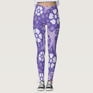 Leggings Tortues violettes Kauai