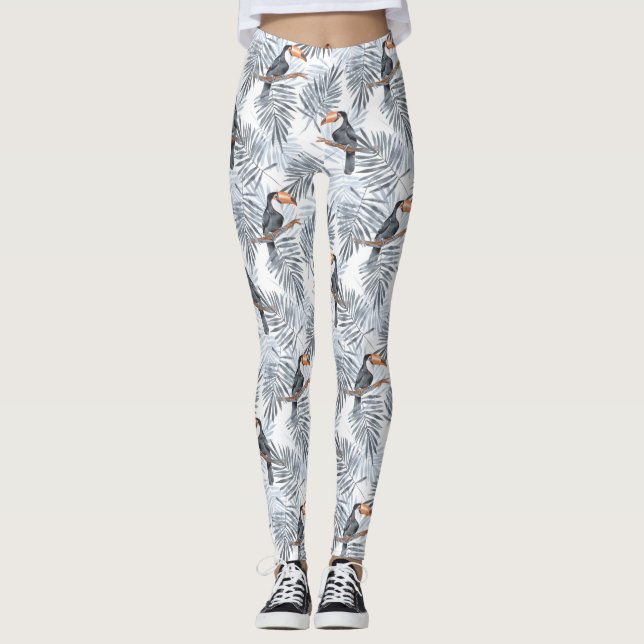 Leggings Toucan gris (Devant)