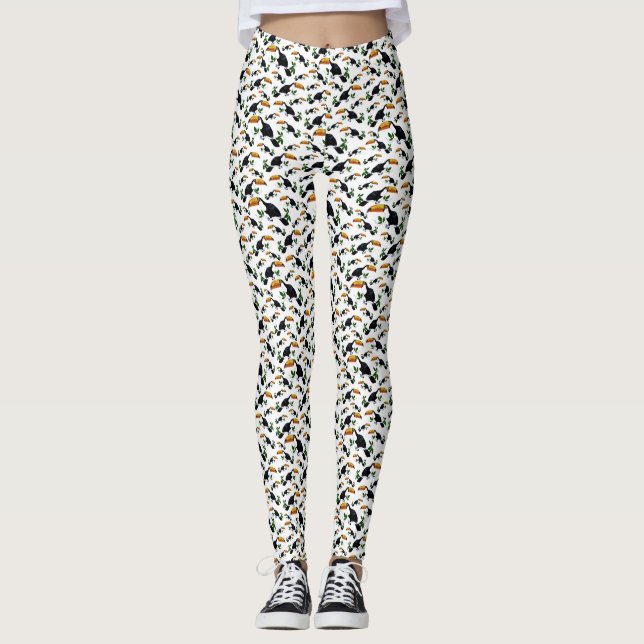 Leggings Toucans Tropicaux - Jungle Ludique (Devant)
