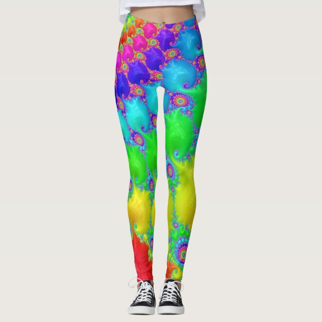 Leggings Tourbillon arc-en-ciel (Devant)