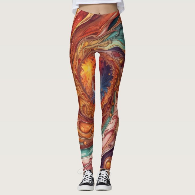 Leggings Tourbillon intergalactique de l'animal de compagni (Devant)
