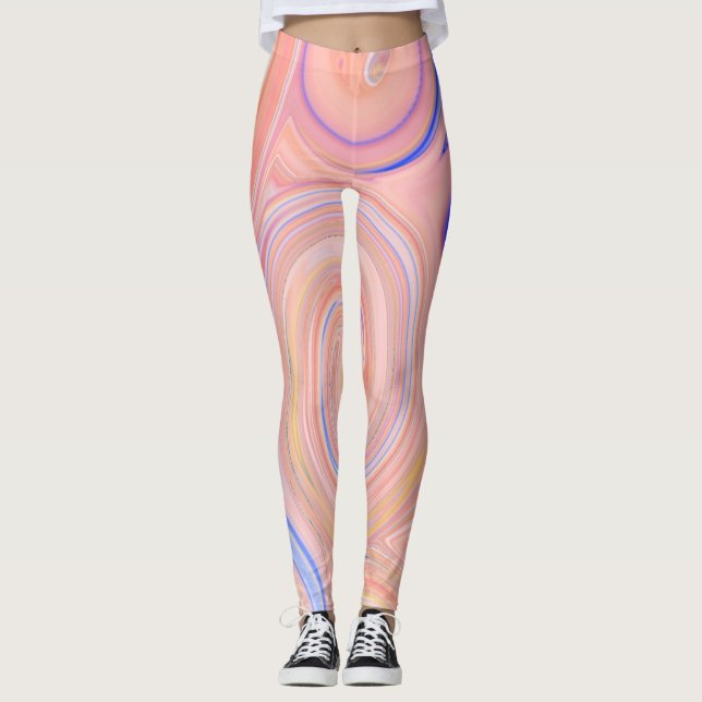 Leggings tourbillonnant colorés (Devant)