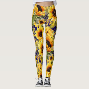 Leggings Tournsoleil Aquarelle Style Van Gogh