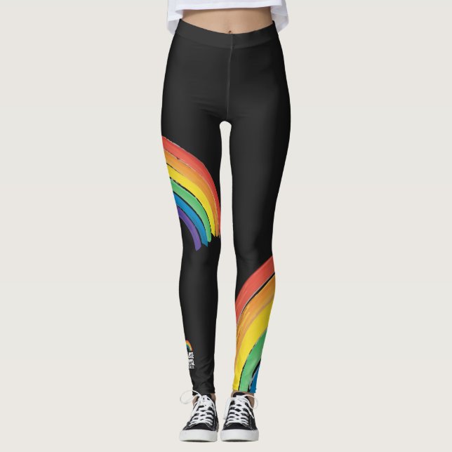 Leggings Tout amour est la même fierté LGBT Egalité des dro (Devant)