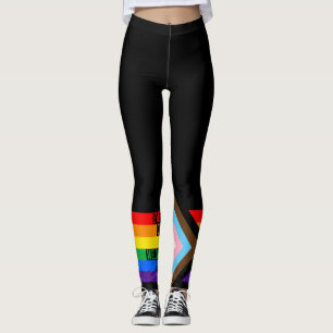 Leggings Tout le monde est bienvenu ici (Progress Pride)