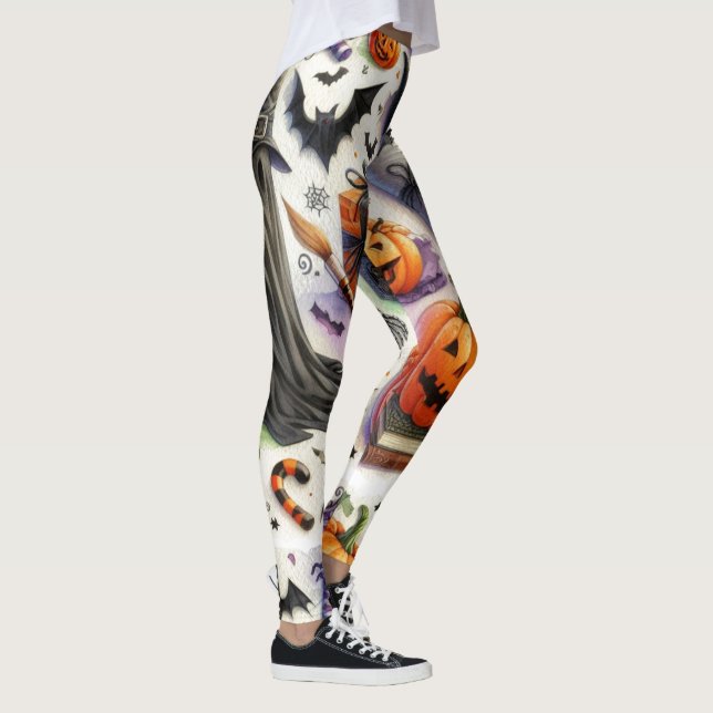 Leggings Tout motif effrayant d'Halloween  (Droite)