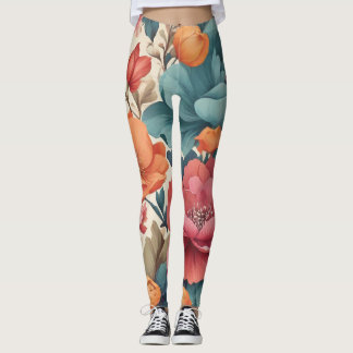 Leggings Tout sur imprimer legers Florals motif