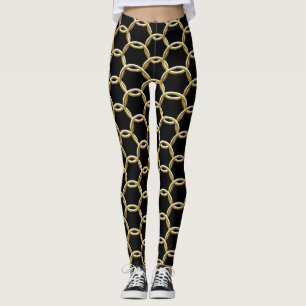 Leggings Toute couleur avec anneaux dorés