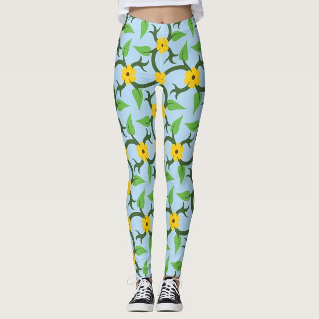 Leggings Toutes les légumineuses à imprimés floraux (Devant)