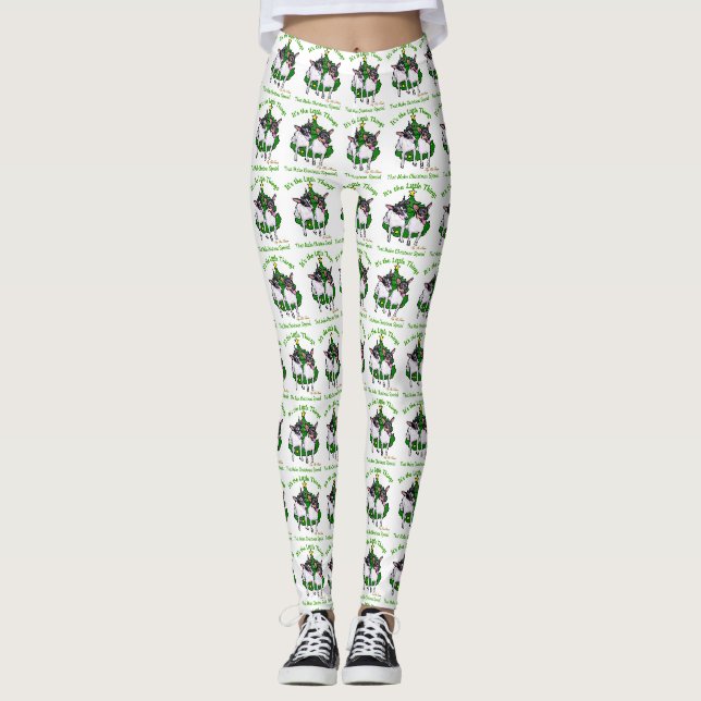 Leggings Toy Fox Terrier Noël (Devant)