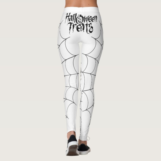 Leggings Traitements d'Halloween, araignées et Web (Dos)