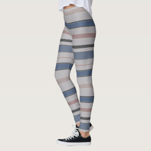 Leggings Traits horizontaux graphiques avec la couleur