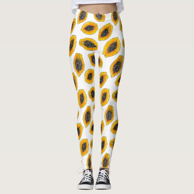 Leggings Tranches de Papaya (Devant)