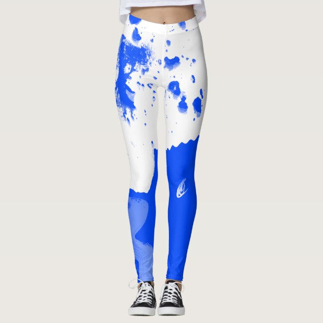 Leggings Travaux en cours Marine Bleue (Devant)