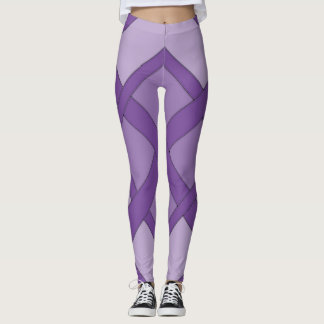 Leggings - treillis enroulé en trois tons