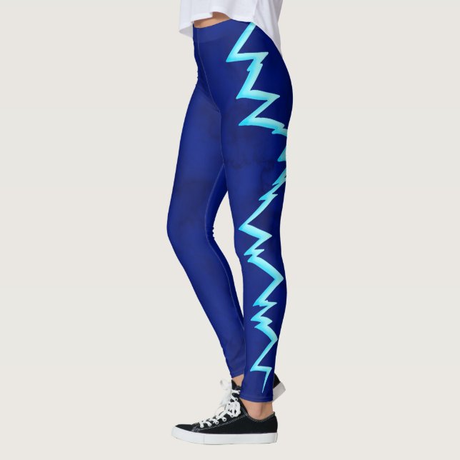 Leggings Tremblement de terre bleu de l'Alaska - guêtres (Gauche)
