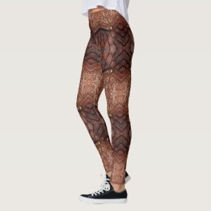Leggings Trending Viking Armor Vest brown Abstrait